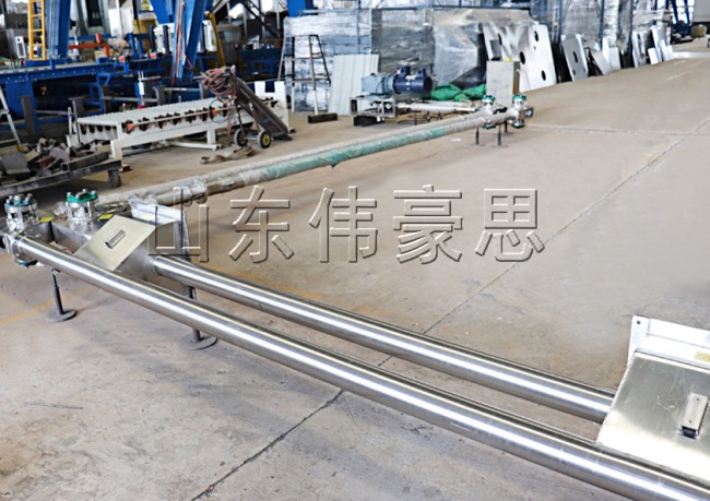 殺菌劑管鏈?zhǔn)捷斔蜋C(jī)，安丘管鏈輸送機(jī)生產(chǎn)現(xiàn)場(chǎng)
