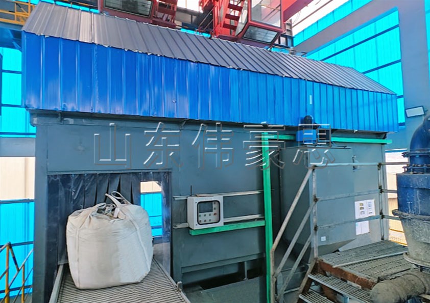 純堿全自動噸袋破袋機(jī) 噸包全自動拆包設(shè)備流程